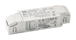 XLC-25-H-DA2S - MEAN WELL - XLC-25-H-DA2S - LED Driver, IO Adj W/DALI-2 Dim, LED Lighting, 25 W, 54 V, 1.05 A, Constant Power, 110 V