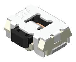 MPMPTLGP6-V-T/R - MULTICOMP PRO - MPMPTLGP6-V-T/R - Tactile Switch, SPST-NO, Top Actuated, Surface Mount, Round Button, 160 gf, 50mA at 12VDC