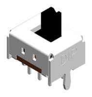 MPSL6NCHVR - MULTICOMP PRO - MPSL6NCHVR - Slide Switch, DPDT, Through Hole, 100 mA