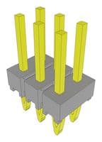 PHT-103-01-L-D - SAMTEC - PHT-103-01-L-D - Pin Header, Board-to-Board, 2.54 mm, 2 Rows, 6 Contacts, Press Fit, PHT Series
