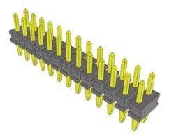 PTT-113-01-S-D - SAMTEC - PTT-113-01-S-D - Pin Header, Board-to-Board, 2 mm, 2 Rows, 26 Contacts, Press Fit, PTT Series