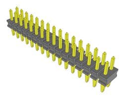 PTT-116-01-S-D - SAMTEC - PTT-116-01-S-D - Pin Header, Board-to-Board, 2 mm, 2 Rows, 32 Contacts, Press Fit, PTT Series