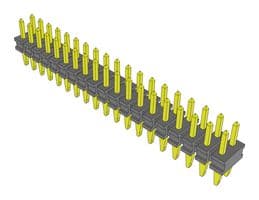PTT-119-01-S-D - SAMTEC - PTT-119-01-S-D - Pin Header, Board-to-Board, 2 mm, 2 Rows, 38 Contacts, Press Fit, PTT Series