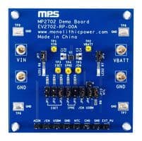 EV2702-RP-00A - MONOLITHIC POWER SYSTEMS (MPS) - EV2702-RP-00A - Evaluation Board, MP2702GRP, Li-Ion / Polymer, LiFePO4, NiMH Battery Charger, 26 V, 1 A