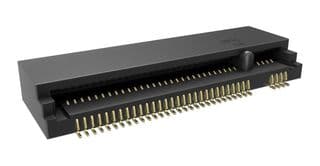MDT320M01501 - AMPHENOL COMMUNICATIONS SOLUTIONS - MDT320M01501 - Card Edge Connector, Dual Side, 0.8 mm, 67 Contacts, Surface Mount, Right Angle