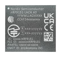 NRF9151-LACA-R - NORDIC SEMICONDUCTOR - NRF9151-LACA-R - Low Power SIP, DECT NR+, GNSS, LTE-M, NB-IoT, ADC/I2C/I2S/PDM/PWM/RTC/SPI/UART, 2.2 GHz
