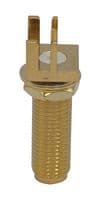 BU-1420711811 - MUELLER ELECTRIC - BU-1420711811 - RF / Coaxial Connector, SMA Coaxial, Straight Jack, Board Edge / End Launch, 50 ohm, Brass