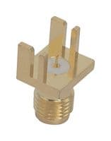 BU-1420711881 - MUELLER ELECTRIC - BU-1420711881 - RF / Coaxial Connector, SMA Coaxial, Straight Jack, Board Edge / End Launch, 50 ohm, Brass