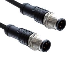 M12A12ML-12AML-SD001 - AMPHENOL LTW - M12A12ML-12AML-SD001 - Sensor Cable, M12 Plug, M12 Plug, 12 Positions, 1 m, 3.3 ft, M Series