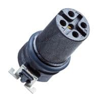 M12A-04PFFT-EE0001 - AMPHENOL LTW - M12A-04PFFT-EE0001 - Sensor Connector, M Series, M12, Female, 4 Positions, Solder Socket, Straight PCB Mount