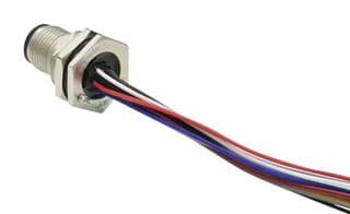 M12A-04PMMC-SF8B30 - AMPHENOL LTW - M12A-04PMMC-SF8B30 - Sensor Cable, M12 Plug, Free End, 4 Positions, 300 mm, 11.8 ", M Series