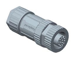 M12A-10BFFA-SL7001 - AMPHENOL LTW - M12A-10BFFA-SL7001 - Sensor Connector, M Series, M12, Female, 10 Positions, Solder Socket, Straight Cable Mount
