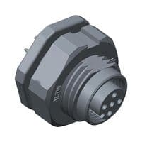 MSAP-03PFFP-SF8002 - AMPHENOL LTW - MSAP-03PFFP-SF8002 - Sensor Connector, M Series, M12, Female, 3 Positions, Solder Socket, Straight Panel PCB Mount