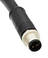 M12L-05BMEM-SL8H01 - AMPHENOL LTW - M12L-05BMEM-SL8H01 - Sensor Cable, M12 Plug, Free End, 5 Positions, 1 m, 3.3 ft, M Series