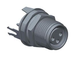 M8S-04PFFP-SF8001 - AMPHENOL LTW - M8S-04PFFP-SF8001 - Sensor Connector, M Series, M8, Female, 4 Positions, PCB Socket, Straight Panel Mount