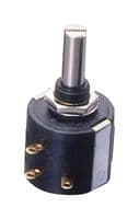 M-22E10 10K - NIDEC COMPONENTS - M-22E10 10K - Rotary Potentiometer, 10 kohm, 10 Turns, Linear, 2 W, ± 5%, M-22 Series