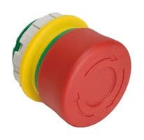 XW1E-BV3SG02R - IDEC - XW1E-BV3SG02R - Emergency Stop Switch, Red, 22 mm, DPST-NC, Pushlock Turn Reset/Push-Pull, Solder Lug, 3 A, 125 V
