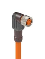 RKMWV 4-1006/3 M - LUMBERG AUTOMATION - RKMWV 4-1006/3 M - Sensor Cable, A Coded, Unshielded, 90° M8 Receptacle, Free End, 4 Positions, 3 m, 9.8 ft