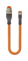 RST 4-RKMV 4-1006/10 M - LUMBERG AUTOMATION - RST 4-RKMV 4-1006/10 M - Sensor Cable, A Coded, Unshielded, M12 Plug, M8 Receptacle, 4 Positions, 10 m, 32.8 ft