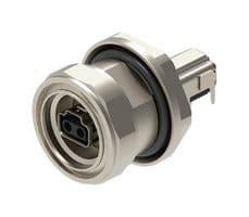 HK2H6S-2M-WS/9,75 L - LUMBERG AUTOMATION - HK2H6S-2M-WS/9,75 L - Modular Connector, SPE Jack, 1 x 1 (Port), 2P2C, IP65, IP67, Panel PCB Mount