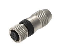 RKCI 4A - LUMBERG AUTOMATION - RKCI 4A - Sensor Connector, M12, Female, 4 Positions, IDC / IDT Socket, Straight Cable Mount