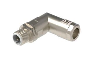 RM12C-MASV4D-CAT5 - LUMBERG AUTOMATION - RM12C-MASV4D-CAT5 - Sensor Connector, M12, Male, 4 Positions, Crimp Pin, Right Angle Cable Mount