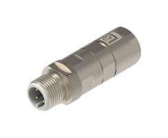 RM12C-MSSV4A - LUMBERG AUTOMATION - RM12C-MSSV4A - Sensor Connector, M12, Male, 4 Positions, Crimp Pin, Straight Cable Mount