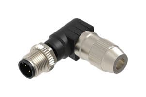 RSCWI 4A - LUMBERG AUTOMATION - RSCWI 4A - Sensor Connector, M12, Male, 4 Positions, IDC / IDT Pin, Right Angle Cable Mount