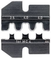 97 49 66 - KNIPEX - 97 49 66 - Crimp Tool Die, 3 Profile, 14/12/10AWG, 2.5 / 4 / 6mm² MC4 & MC4 EVO2 Solar Cable Connectors