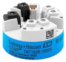 TMT182B-AAA1AABA1B2CA - ENDRESS+HAUSER - TMT182B-AAA1AABA1B2CA - Temperature Transmitter, -200 to 850°C, PT100, 10 to 36VDC, 4mA to 20mA, HART, iTEMP TMT182B Series