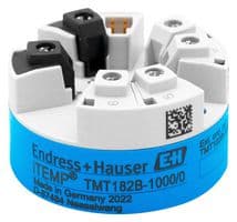 TMT182B-AAA1AABA1 - ENDRESS+HAUSER - TMT182B-AAA1AABA1 - Temperature Transmitter, HART, Analogue/4-20mA, RTD/TC, -200-850 °C, 10-36VDC, Head Mount/DIN Rail