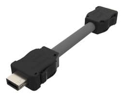 ND9ACB250G - AMPHENOL COMMUNICATIONS SOLUTIONS - ND9ACB250G - Ethernet Cable, IP20, 26AWG, LSZH, Cat6a, IX Type A Plug to IX Type A Plug, 500 mm, 19.7 "