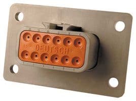 DTM04-12PA-L012 - DEUTSCH - TE CONNECTIVITY - DTM04-12PA-L012 - Automotive Connector Housing, Grey, Key A, DTM Series, Receptacle, 12 Ways
