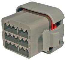 DTV06-18SA - DEUTSCH - TE CONNECTIVITY - DTV06-18SA - Automotive Connector Housing, Grey, DTV Series, Plug, 18 Ways
