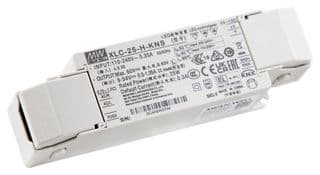 XLC-25-H-KNS - MEAN WELL - XLC-25-H-KNS - LED Driver, w/Strain-Relief, LED Lighting, 25 W, 54 V, 1.05 A, Constant Power, 100 VAC