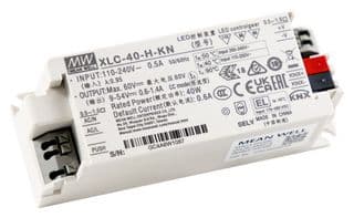 XLC-40-H-KN - MEAN WELL - XLC-40-H-KN - LED Driver, LED Lighting, 40 W, 54 V, 1.4 A, Constant Power, 100 VAC