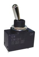 ETW115A12 - NIDEC COMPONENTS - ETW115A12 - Toggle Switch, Sealed, On-Off, SPST, Non Illuminated, ETW Series, Panel Mount, 15 A