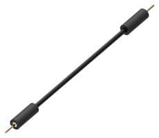 MP-M-M-10-BL - MULTICOMP PRO - MP-M-M-10-BL - Test Lead, Plugs, Male - Male, 0.8mm Dia, 100mm Length, Black, 2 A, AuNi Coated Brass, Rubber
