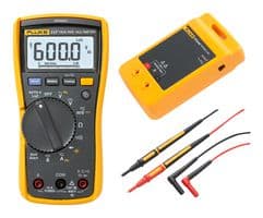 FLK-117/PRV240/TL175 - FLUKE - FLK-117/PRV240/TL175 - DMM Kit, Fluke-117 Digital Multimeter, PRV240 Proving Unit Kit, TL175 Test Leads