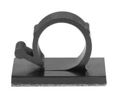151-04465 MAGRA13-PA66/NDFEBR5-BK - HELLERMANNTYTON - 151-04465 MAGRA13-PA66/NDFEBR5-BK - Fastener, Magnet with Adhesive Backed Cable Clip, 13 mm