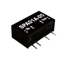 SPA01C-05 - MEAN WELL - SPA01C-05 - Isolated Through Hole DC/DC Converter, Industrial, SIP, 2:1, 1 W, 1 Output, 5 V
