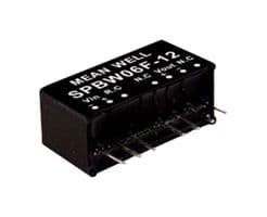 SPBW06F-05 - MEAN WELL - SPBW06F-05 - Isolated Through Hole DC/DC Converter, ITE & Industrial, SIP, 4:1, 6 W, 1 Output, 5 V