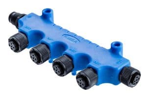 P-555555-FFFFFM-S001 - AMPHENOL LTW - P-555555-FFFFFM-S001 - Sensor Splitter, NMEA 2000, T - Style, Cable Mount, 5 Position Plug, 5 x 5 Position Receptacle