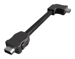 ND9ACJ250AE - AMPHENOL COMMUNICATIONS SOLUTIONS - ND9ACJ250AE - Ethernet Cable, Downward Bend, Cat6a, 90° IX Type A Plug to IX Type A Plug
