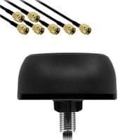TANGO57/MIMO/421/1M/SMAM/RP-SMAM - SIRETTA - TANGO57/MIMO/421/1M/SMAM/RP-SMAM - RF Antenna, 5.925 to 7.125 GHz, 4.73 dBi, 2.21 VSWR, 50 ohm, 25 W, 4x Cellular / 2x Wi-Fi / 1x GNSS