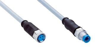 YF8U13-010VA1M8U13 - SICK - YF8U13-010VA1M8U13 - Sensor Cable, A Coded, M8 Receptacle, M8 Plug, 3 Positions, 1 m, 3.3 ft