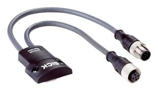 SP1-1300 - SICK - SP1-1300 - System Plug, Receptacle, M12, 8/5Pin, 200/150mm, 5mm Dia, deTec4/deTem4 Series Safety Light Curtains