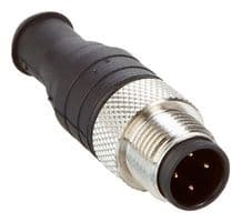 STE-END-Q - SICK - STE-END-Q - Sensor Connector, M12, Male, 4 Positions, Pin, Straight Cable Mount