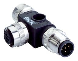 SBO-02F12-SM2 - SICK - SBO-02F12-SM2 - Sensor Splitter, T - Style, Cable Mount, 5 Position M12 Receptacle