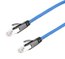 TRD626ASP-BLU-10F - L-COM - TRD626ASP-BLU-10F - Ethernet Cable, 10 Gigabit, 26AWG, Cat6a, RJ45 Plug to RJ45 Plug